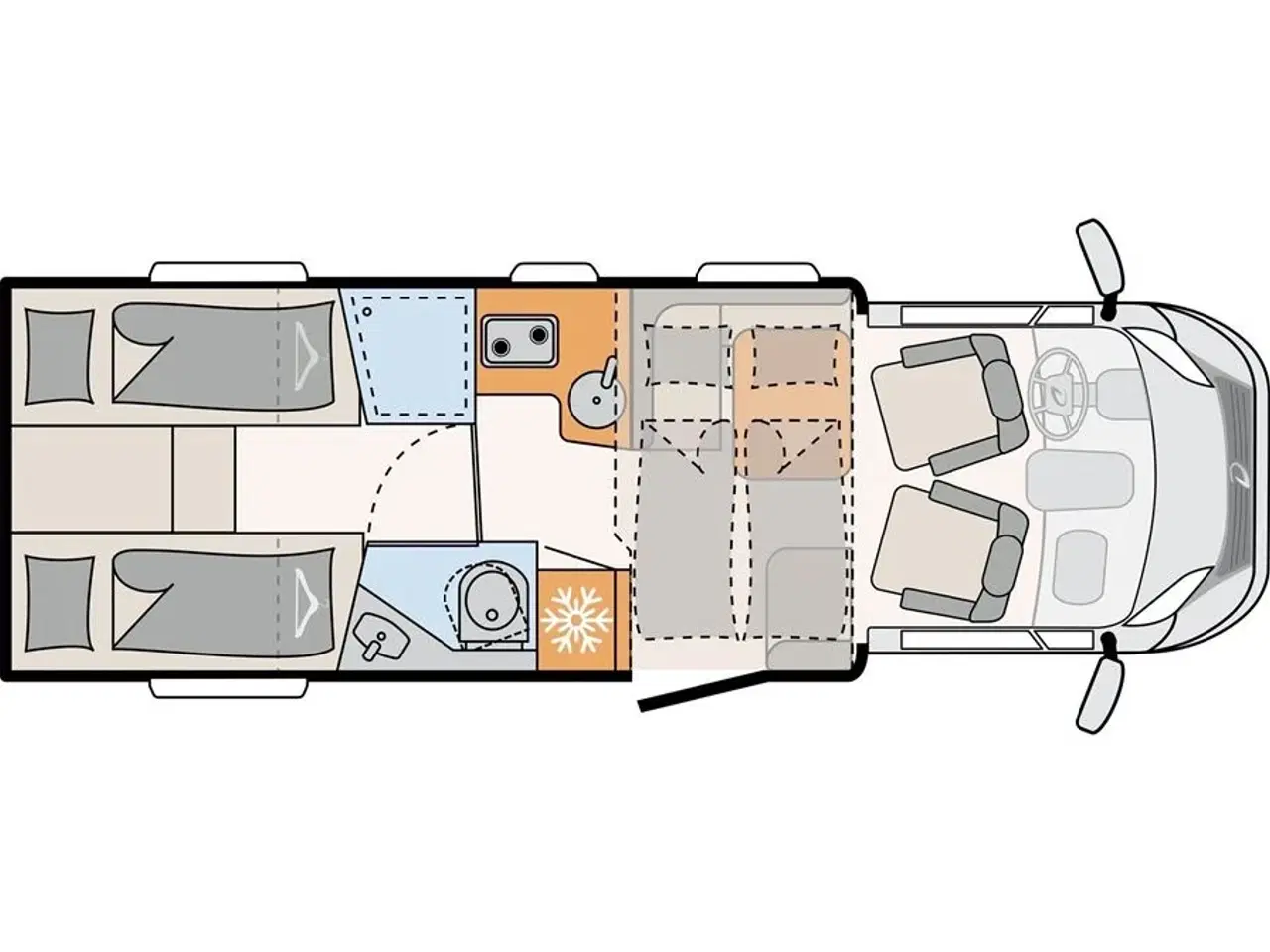 Billede 3 - 2026 - Dethleffs Dethleffs eksklusive kampagnemodel med vildt meget udstyr og vinterkomfortpakke!