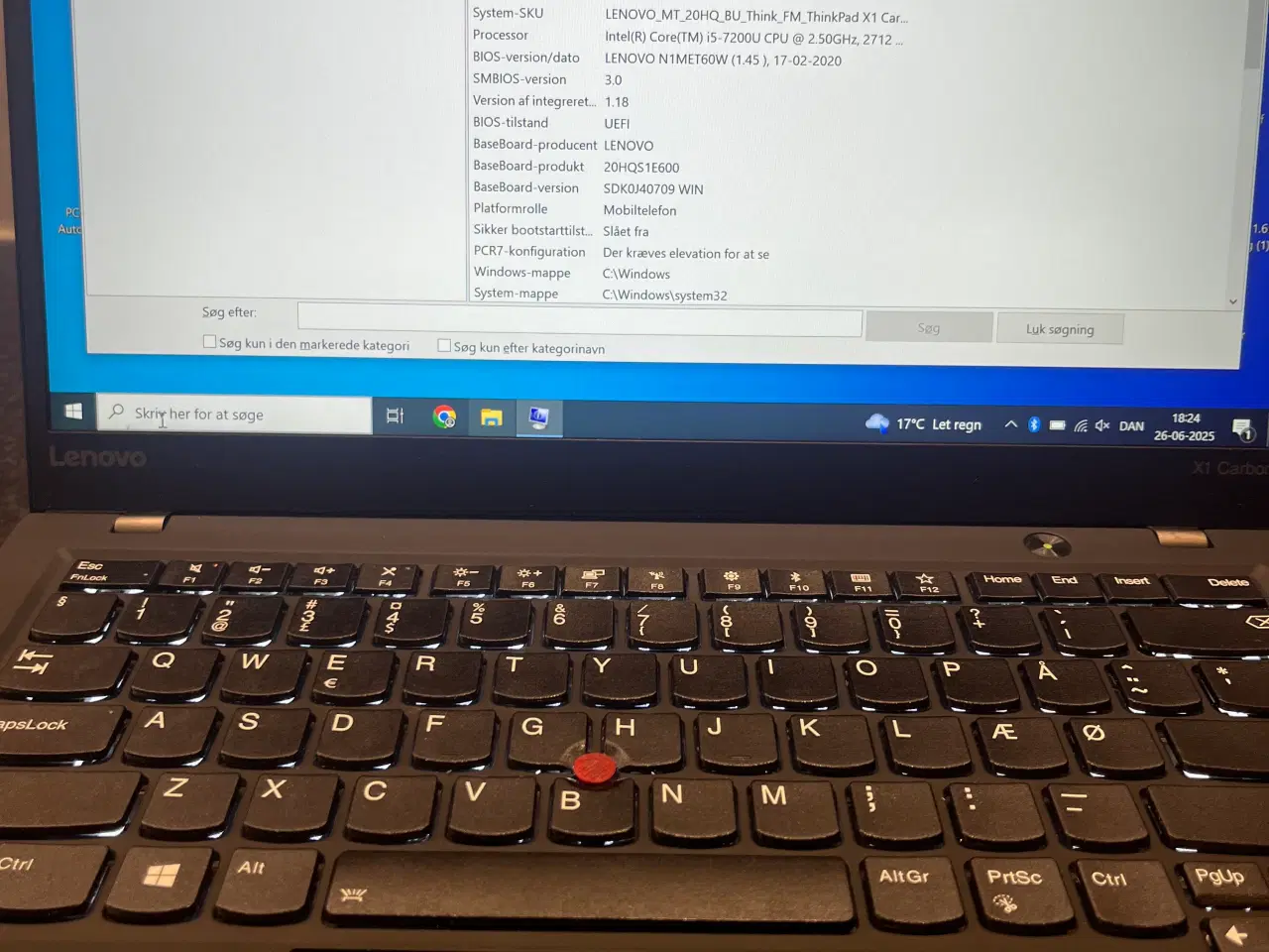 Billede 3 - Lenovo thinkpad x1 Carbon 5. Gen 14”