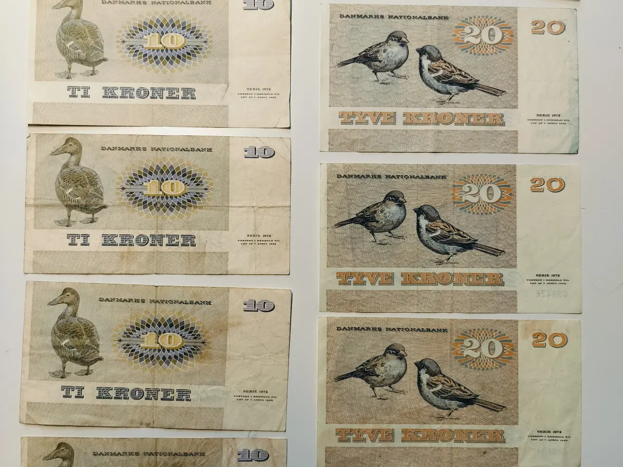 Billede 2 - 10 og 20 kroner sedler serie 1972