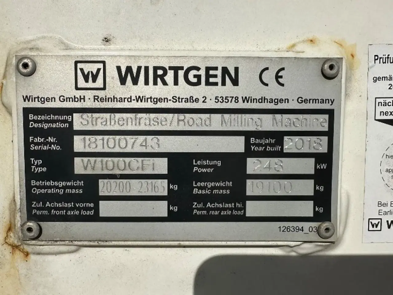 Billede 4 - Wirtgen W100CFI