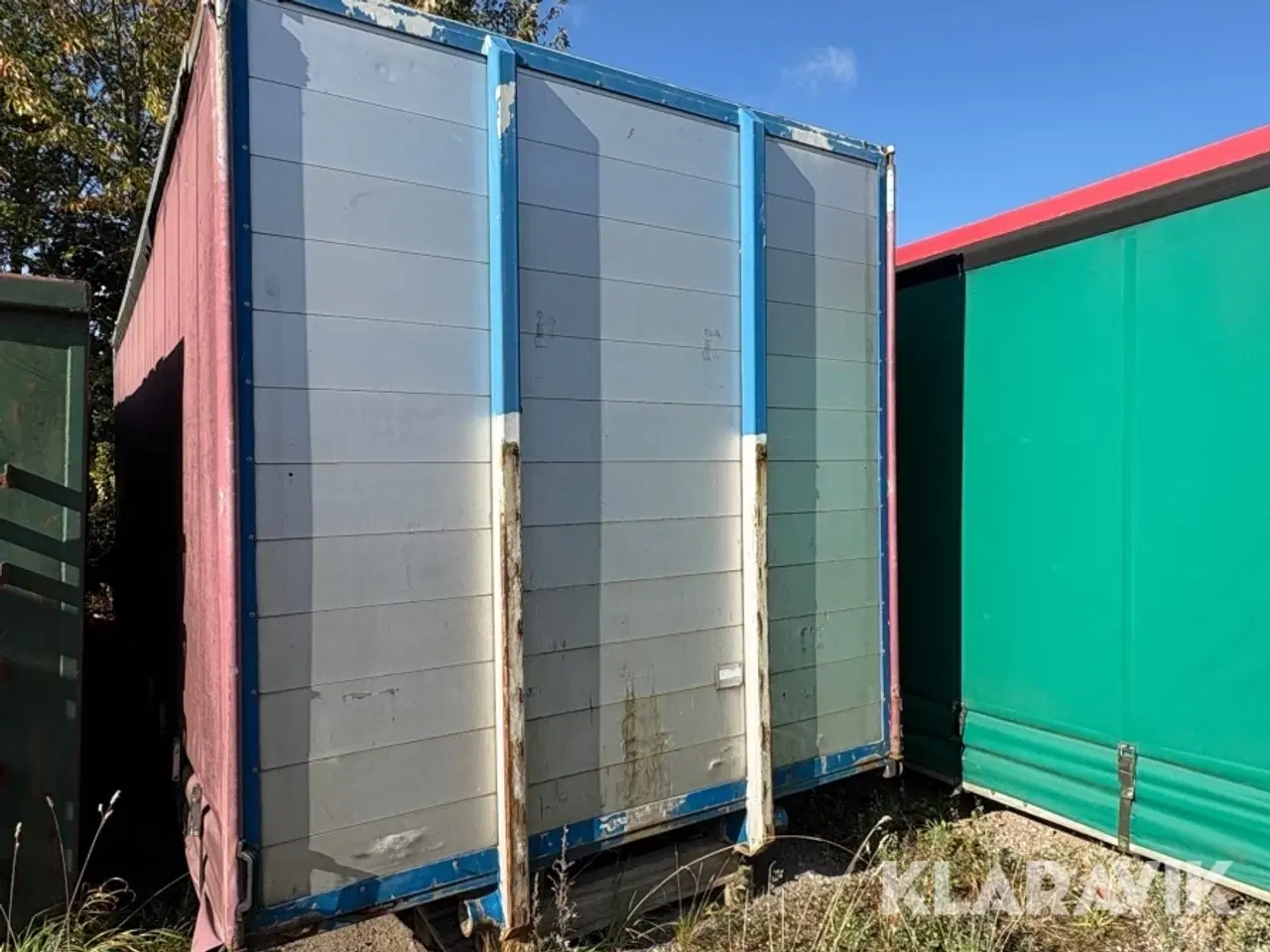 Billede 3 - Container wirehejs lukkede med pressening sider 2 Styk