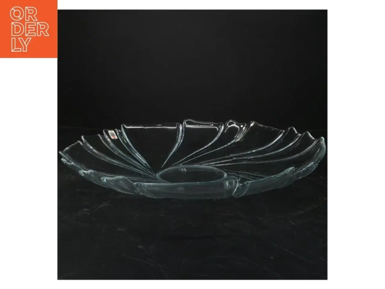 Billede 1 - Glasfad fra Holmegaard (str. Ø. 39 cm)