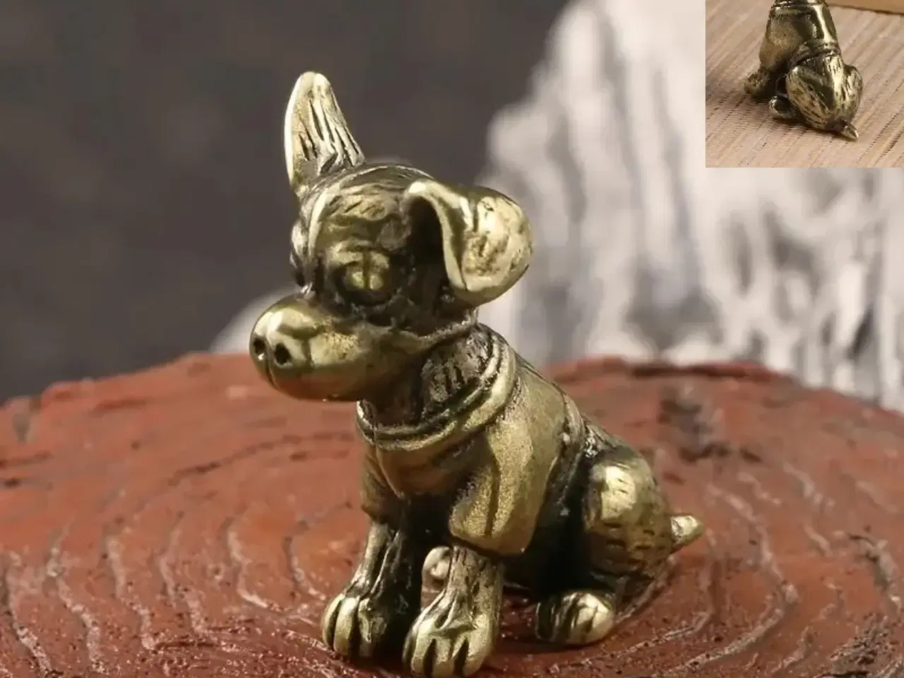 Billede 1 - * Skøn lille hundehvalp - i messing