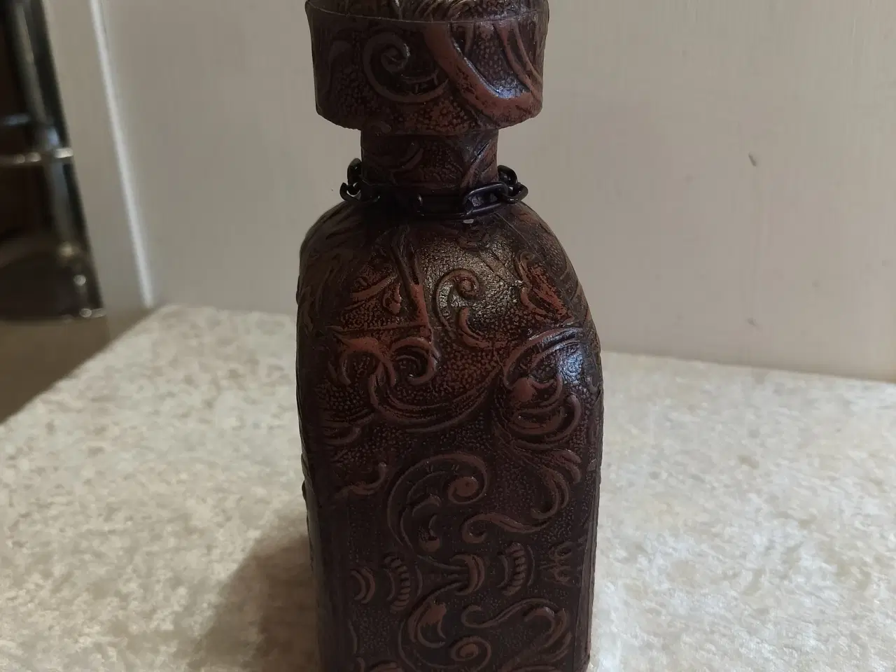 Billede 2 - Dram flaske med læder overtræk