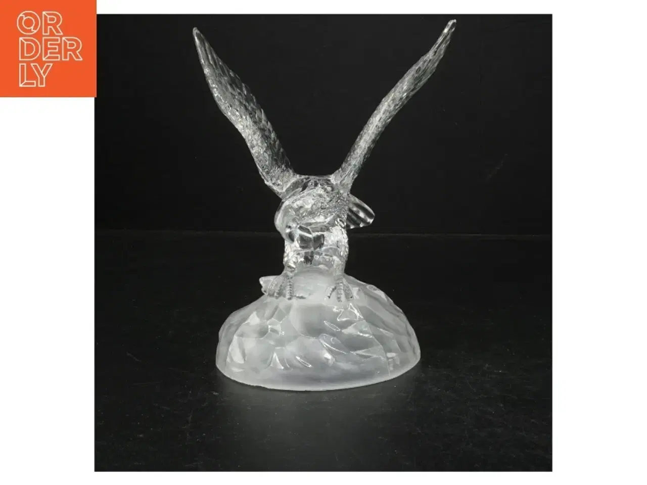 Billede 1 - Vintage Fransk Krystal Glas Ørn fuglefigur