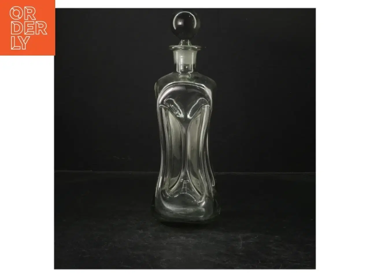 Billede 2 - Glas karaffel med prop fra Holmegaard (str. 25 cm)