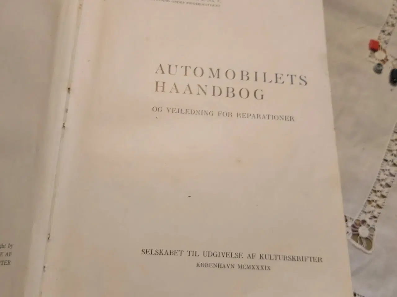 Billede 3 - Automobilets håndbog fra 1939