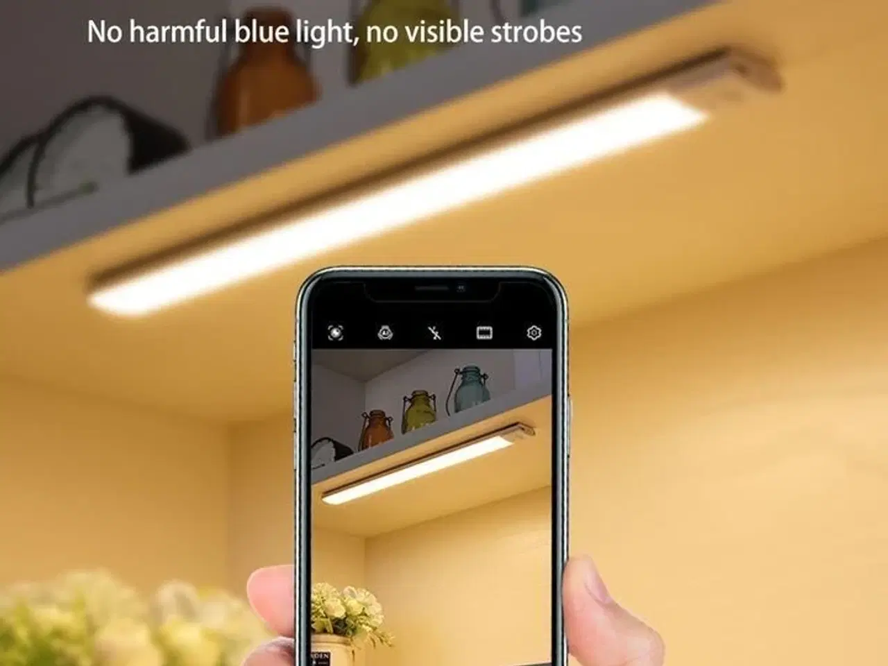 Billede 5 - 4 stk. LED-sensorlys – 50 cm – Trådløs og genopladelig