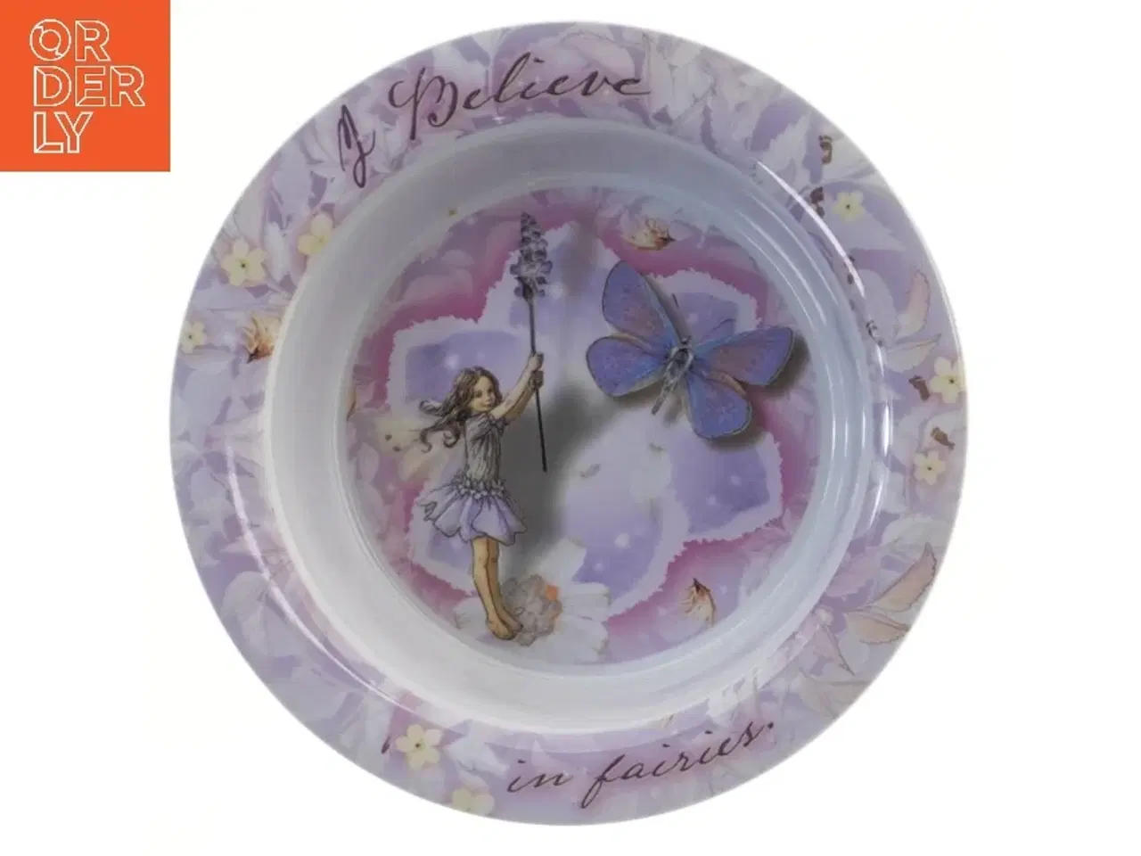 Billede 1 - Børnetallerken med eventyrmotiv (str. Ø 16,5 cm)