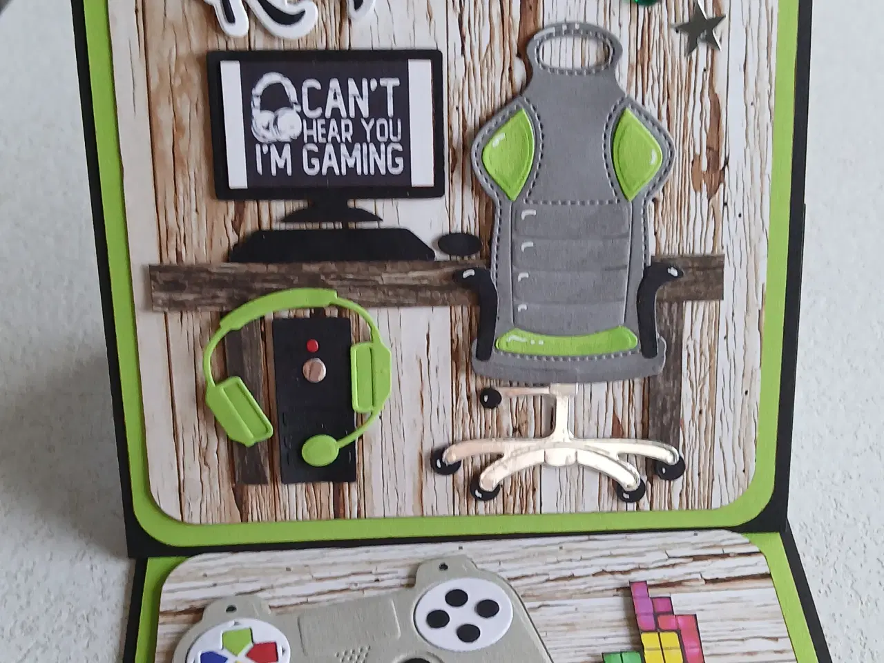 Billede 5 - Konfirmations kort med gamer til salg