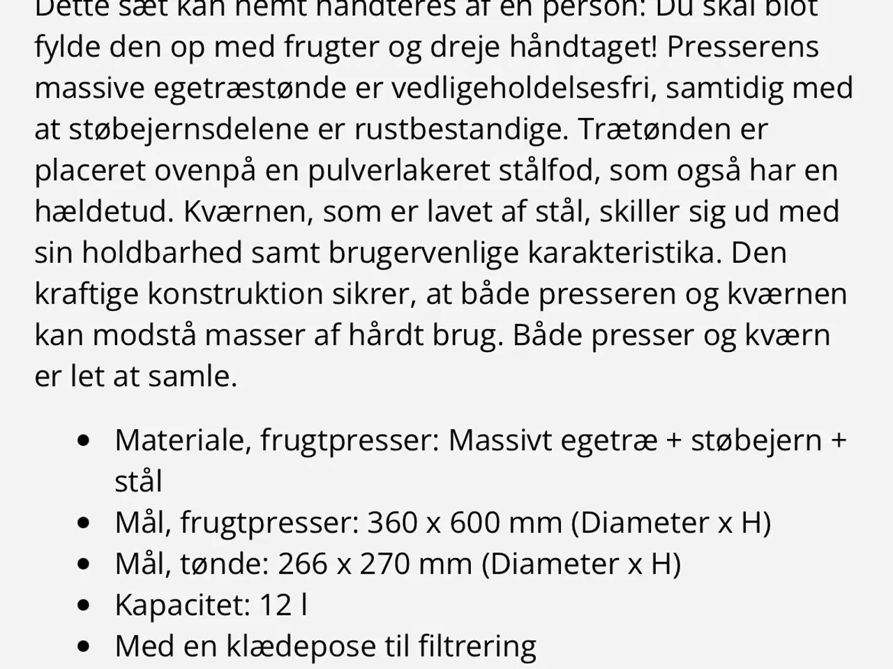 Billede 6 - Frugt og vinpresser samt kværn