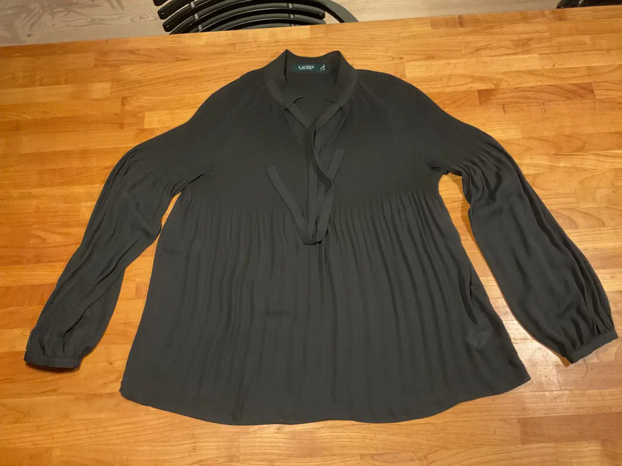 Billede 1 - Smuk Crepe Ralph Lauren Bluse Sort XL