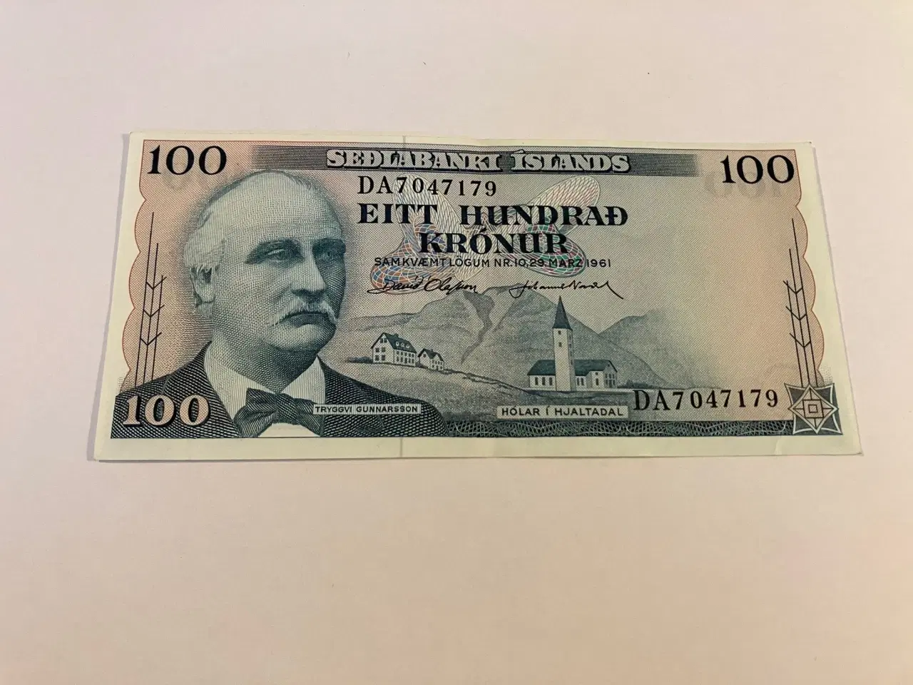 Billede 1 - 100 Kronur Iceland 1961