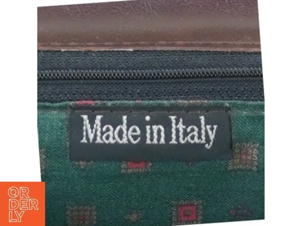 Billede 2 - Vintage skuldertaske i læder med lås (str. 36 x 25 cm)
