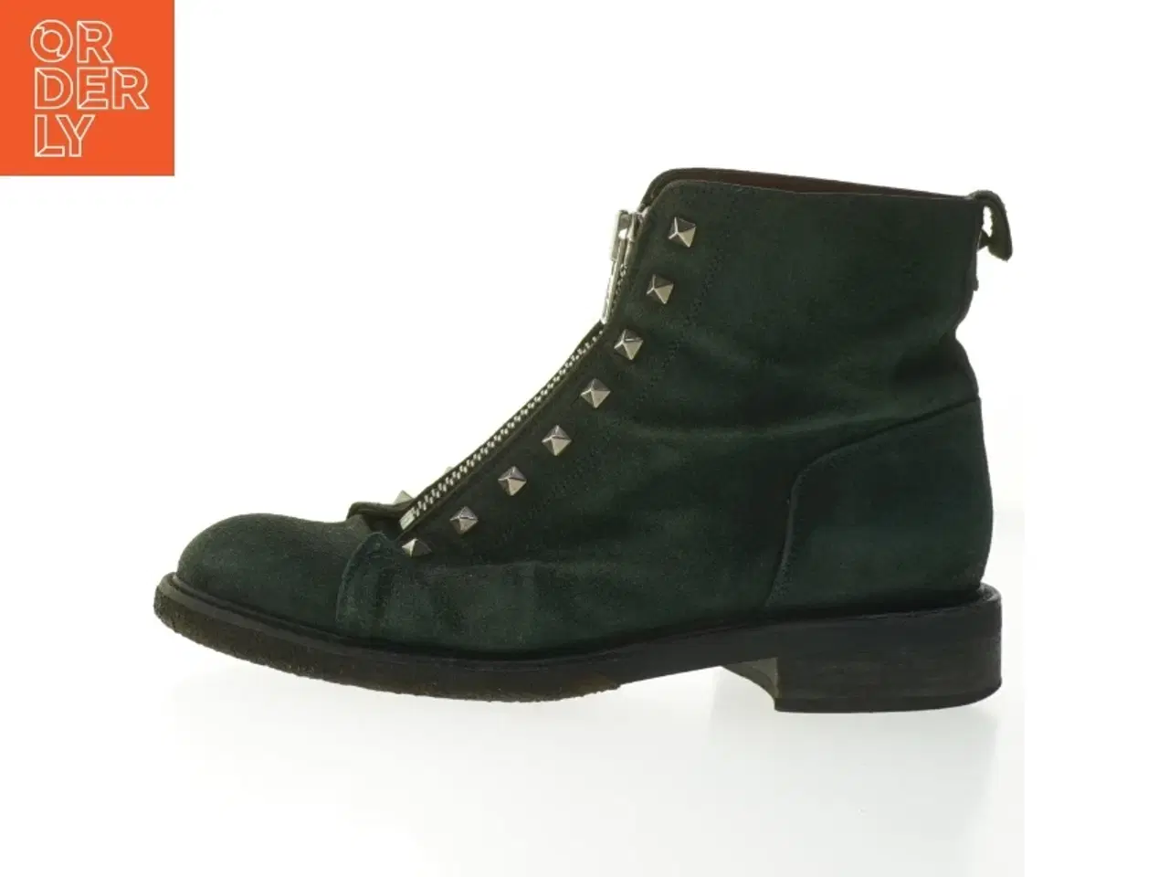 Billede 1 - Støvlere med nitter og lynlås fra Billi Bi (str. 39 )