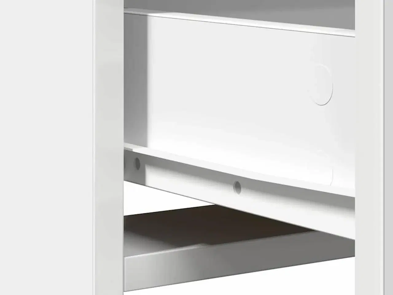 Billede 10 - Klædeskab med skuffe Hvid 78.5 x 41 x 135 cm Konstrueret træ