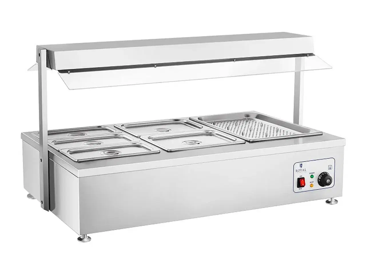 Billede 1 - Bain Marie – inkl. 6 GN-beholdere og kødbakke