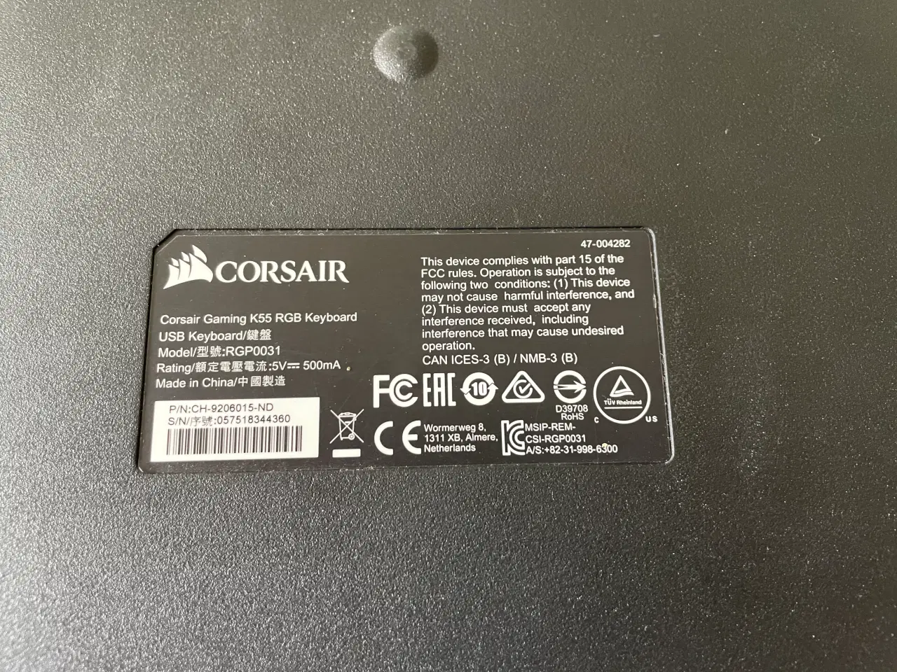 Billede 2 - Corsair K55 RGB keyboard