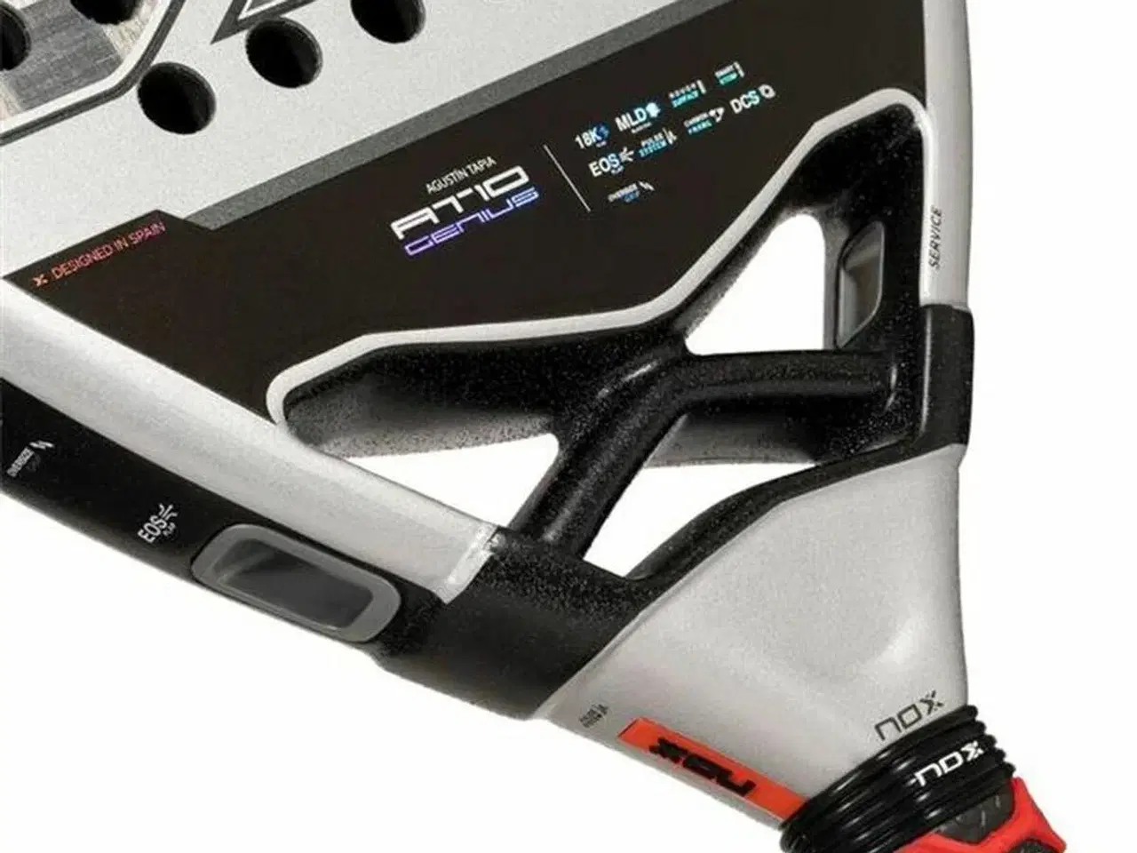 Billede 4 - Padel bat Nox At10 Genius 18K - mørkegrå (360-375 g)