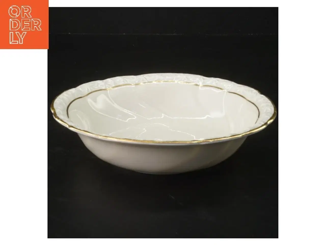 Billede 1 - Porcelænsskål med guldkant fra Edelweiß (str. Ø 18 cm)