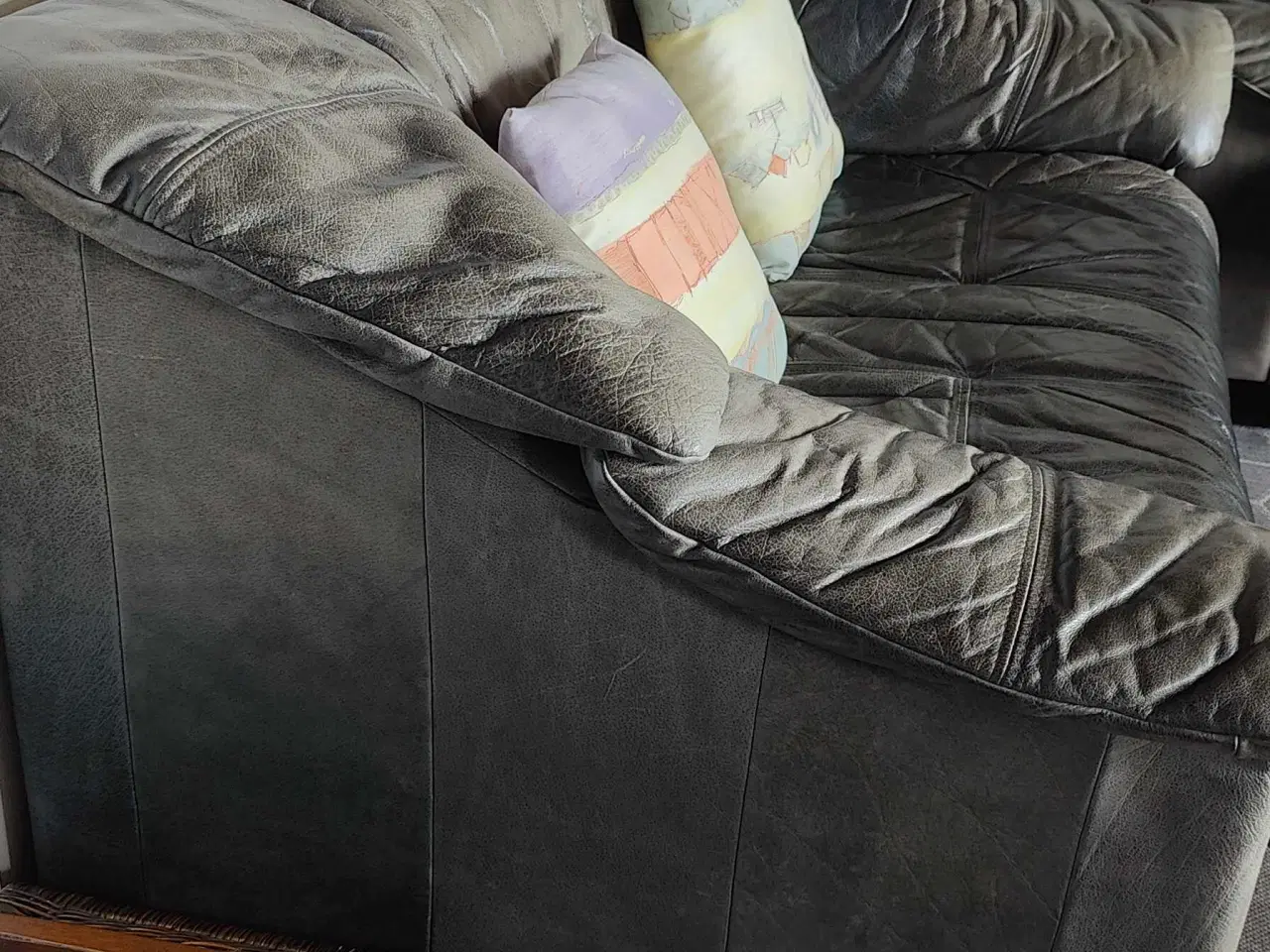 Billede 8 - 2 lædersofa og en lænestol