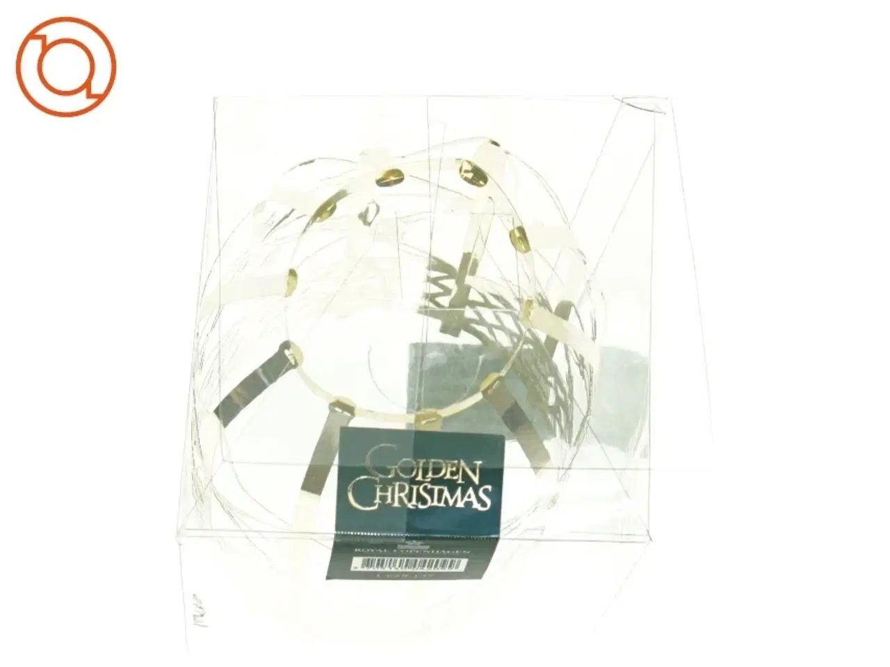Billede 3 - Julepynt, golden christmas fra Royal Copenhagen (str. 20 x 10 cm)