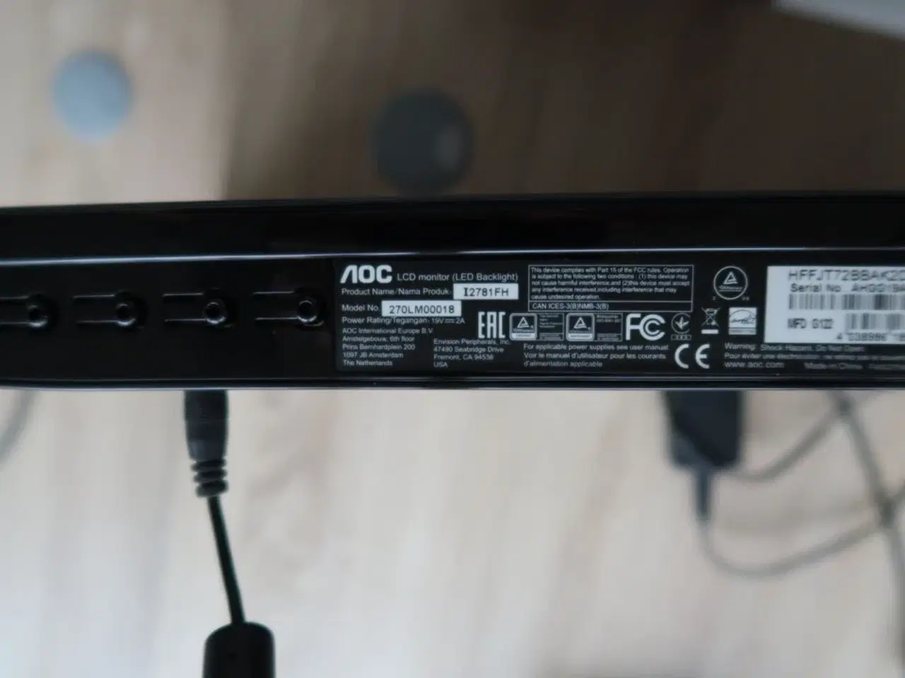 Billede 2 - Computerskærm AOC 2871FH