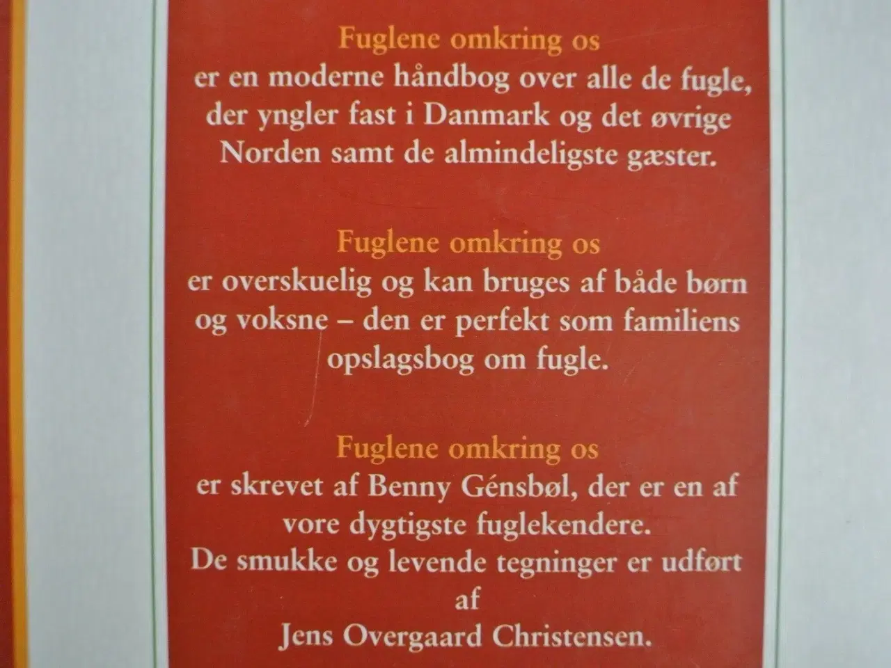 Billede 2 - fuglene omkring os , af benny gensbøl og jens over