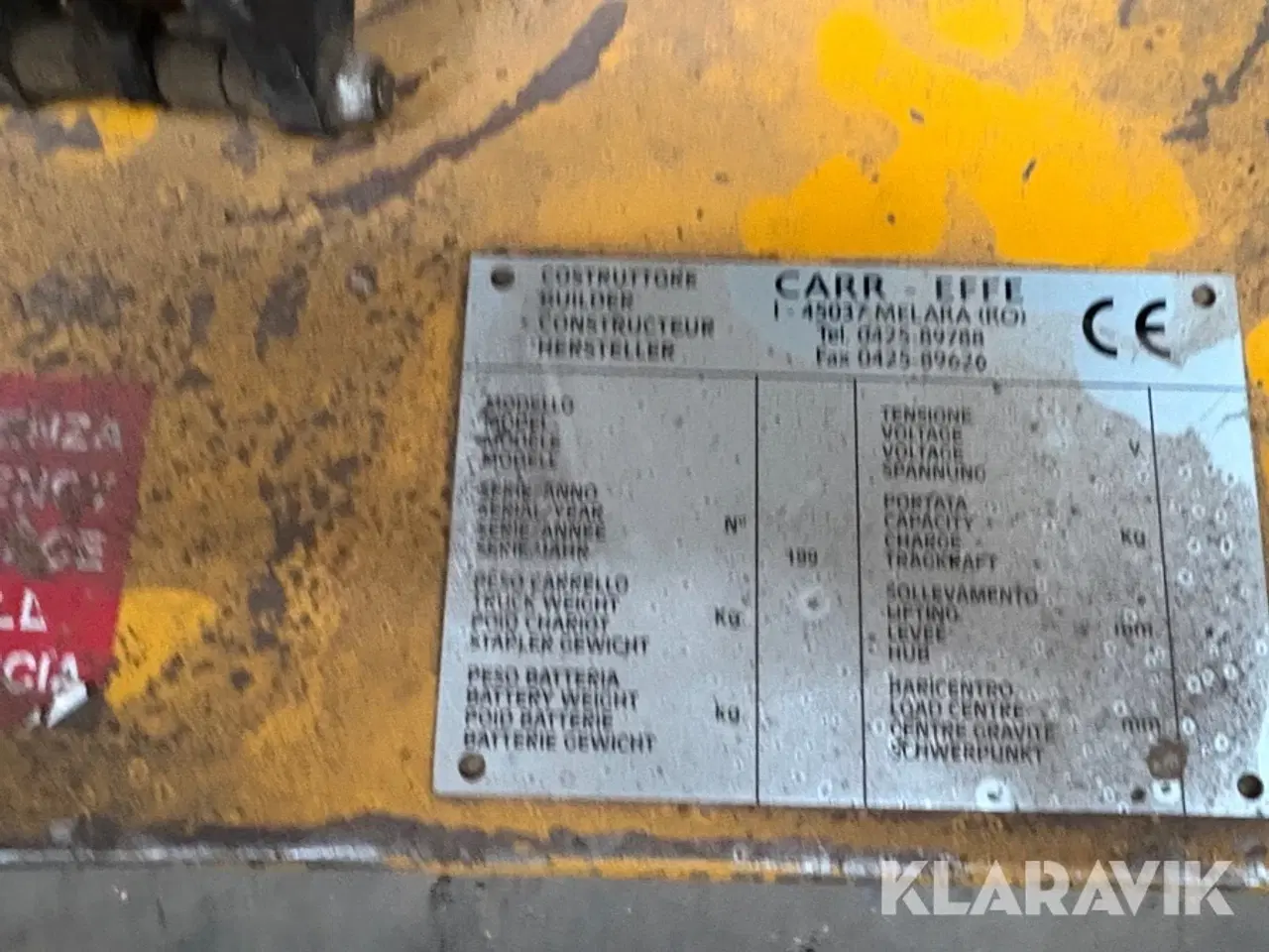 Billede 10 - Palleløftere 2 styk NH + Carr - effe