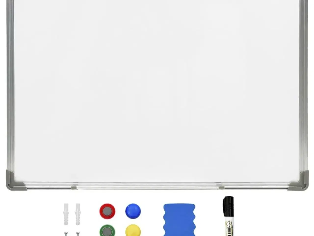 Billede 1 - Magnetisk whiteboard 90x60 cm stål hvid