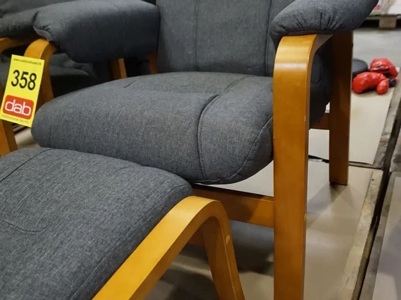 Billede 4 - Otium lænestol inkl. fodskammel - grå