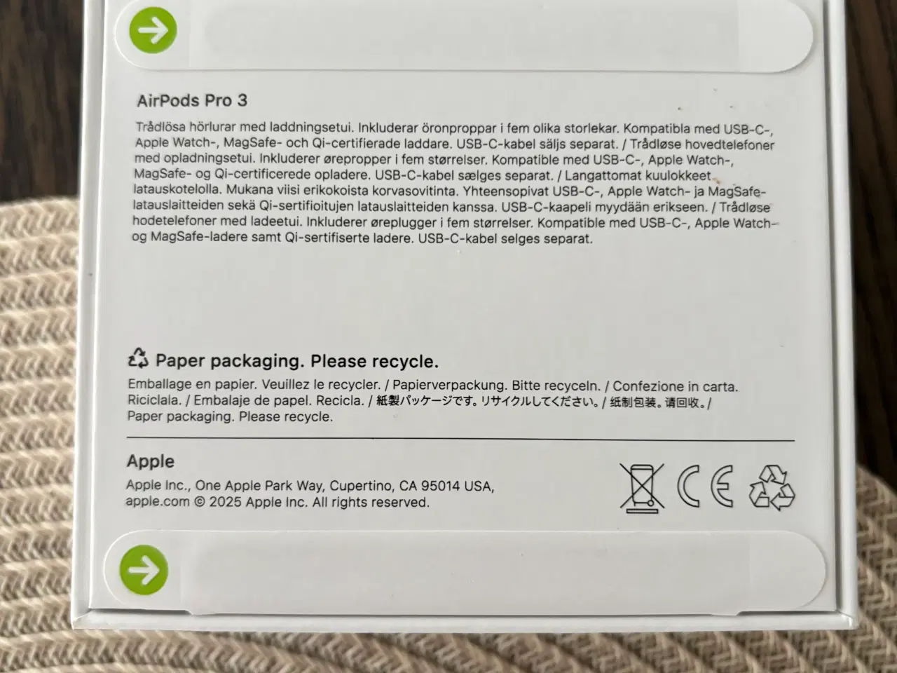 Billede 2 - AirPods Pro 3 – Uåbnet + Kvittering