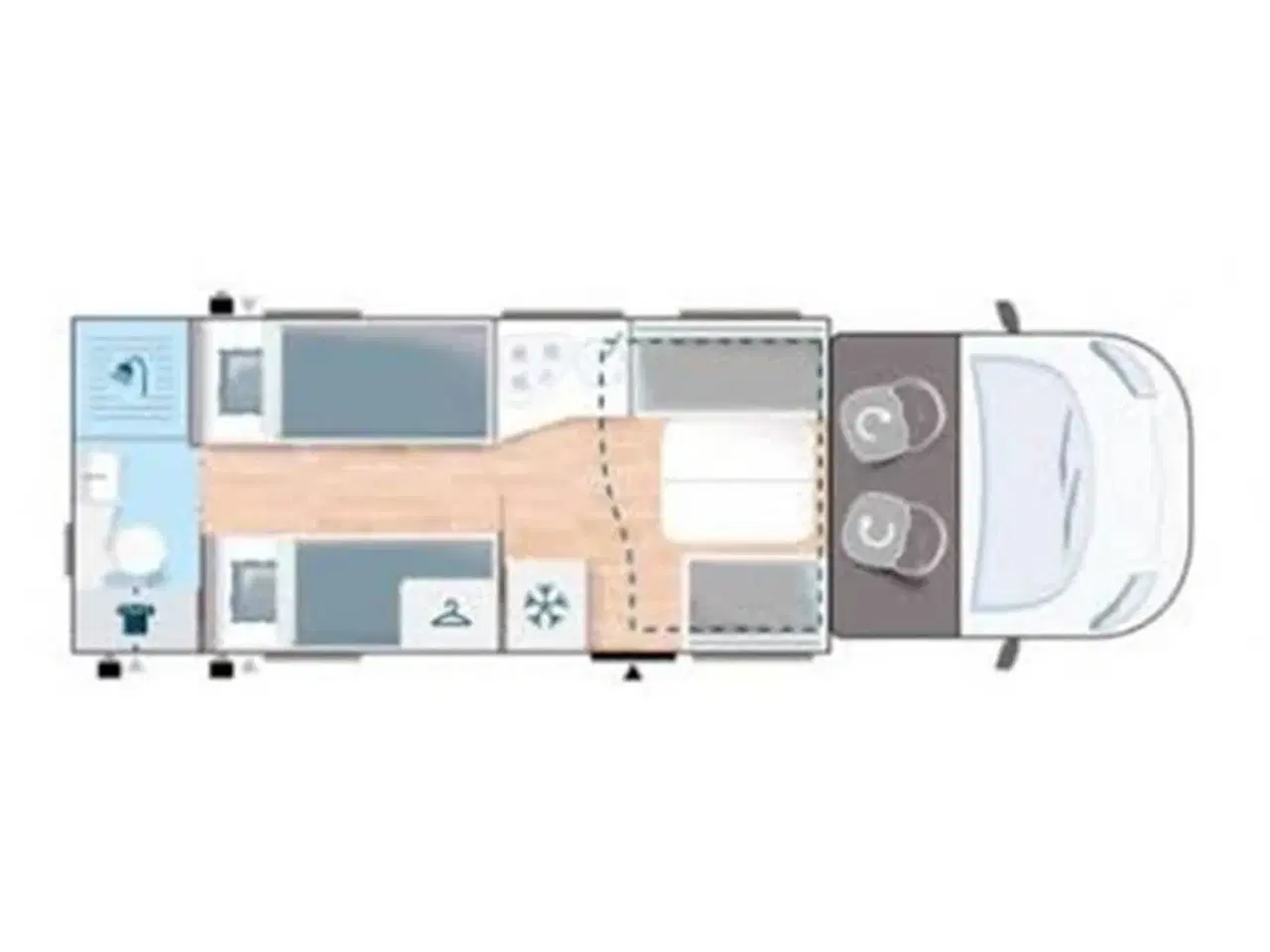 Billede 5 - 2019 - Chausson Welcome Premium 757   WC/bad i bagenden, automatgear og udstyr.