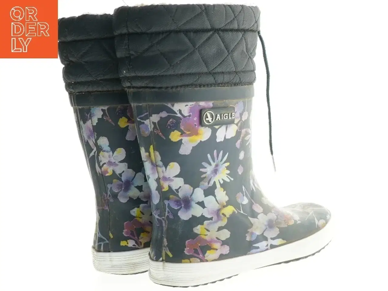 Billede 3 - Blomstrede gummistøvler (str. 30)