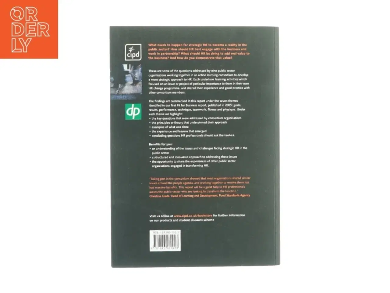 Billede 2 - Fit for business: Fransforming HR in the public sector (bog)