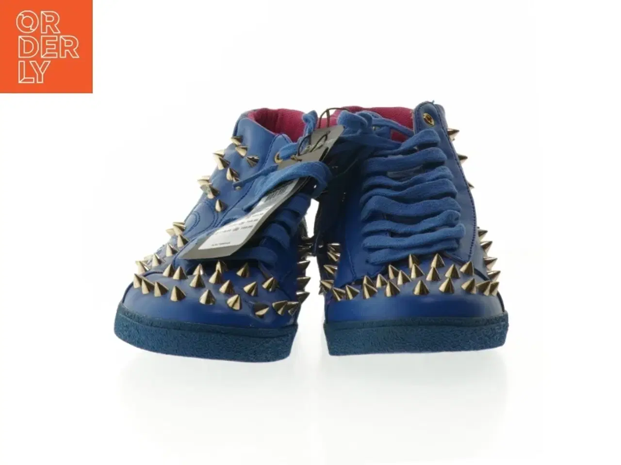 Billede 3 - Blå sneakers med nitter fra Pieces (str. 38 )