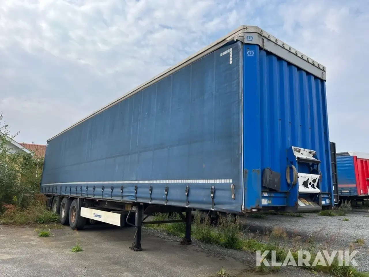 Billede 3 - Presenningstrailer Krone SD 3 akslet