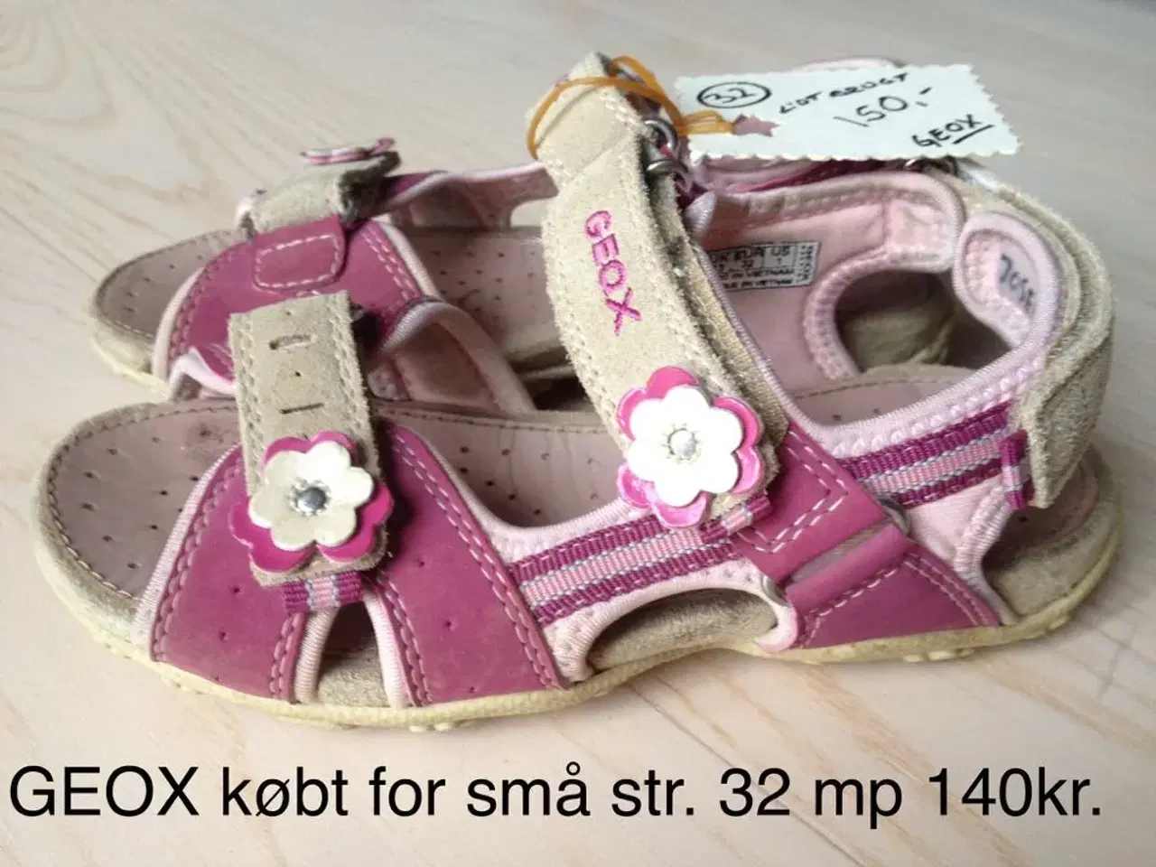 Billede 1 - GEOX sandaler str 32; købt for små