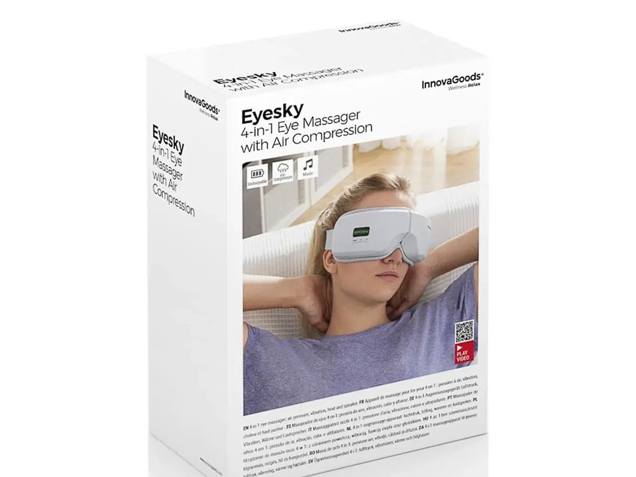 Billede 2 - 4-i-1 øjenmassager med luftkompression Eyesky InnovaGoods