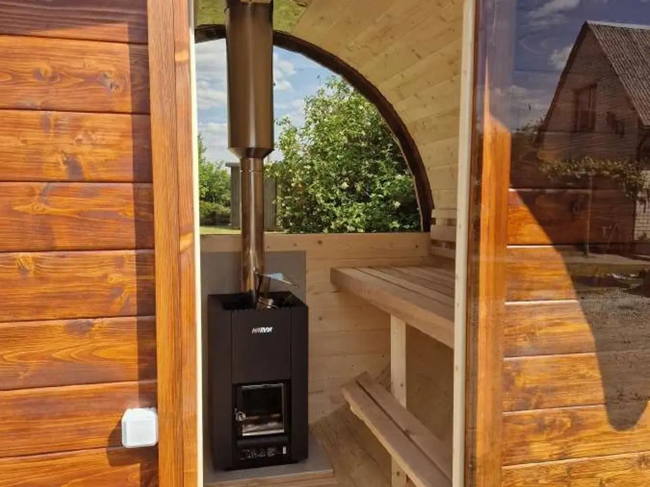 Billede 2 - Sauna 2.3 m..med halvt panoramaglas.30900 kr