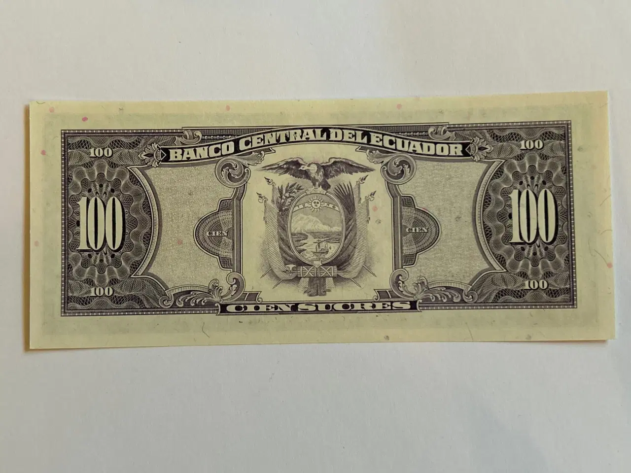 Billede 2 - 100 Sucres Ecuador 1988