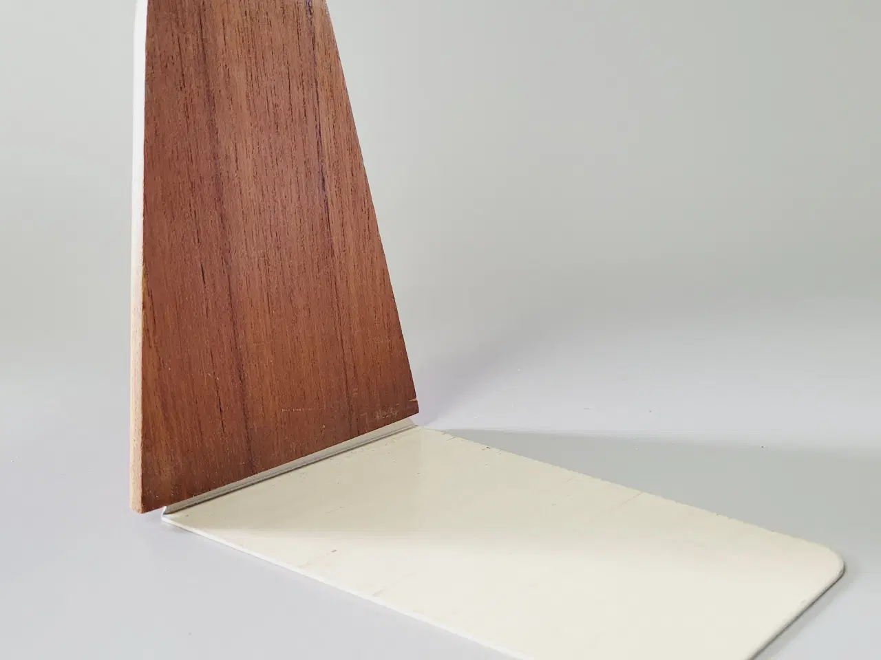 Billede 5 - ⭐️· Vintage Bogstøtte - Teaktræ og Metal