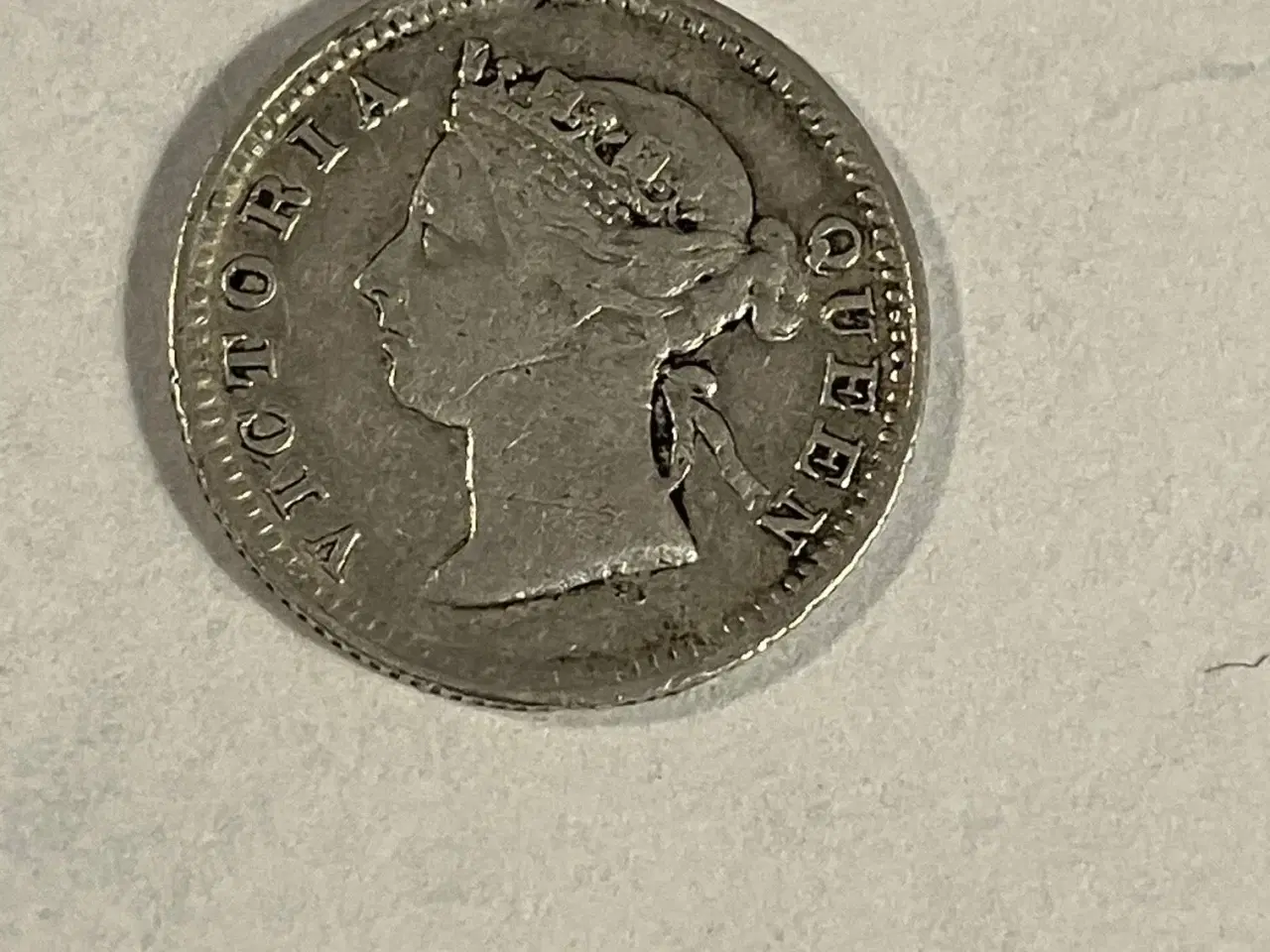 Billede 2 - Five Cents Hong Kong 1897 - Renset