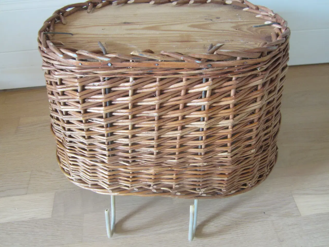 Billede 3 - Flot RETRO flet cykelkurv langde 41 cm