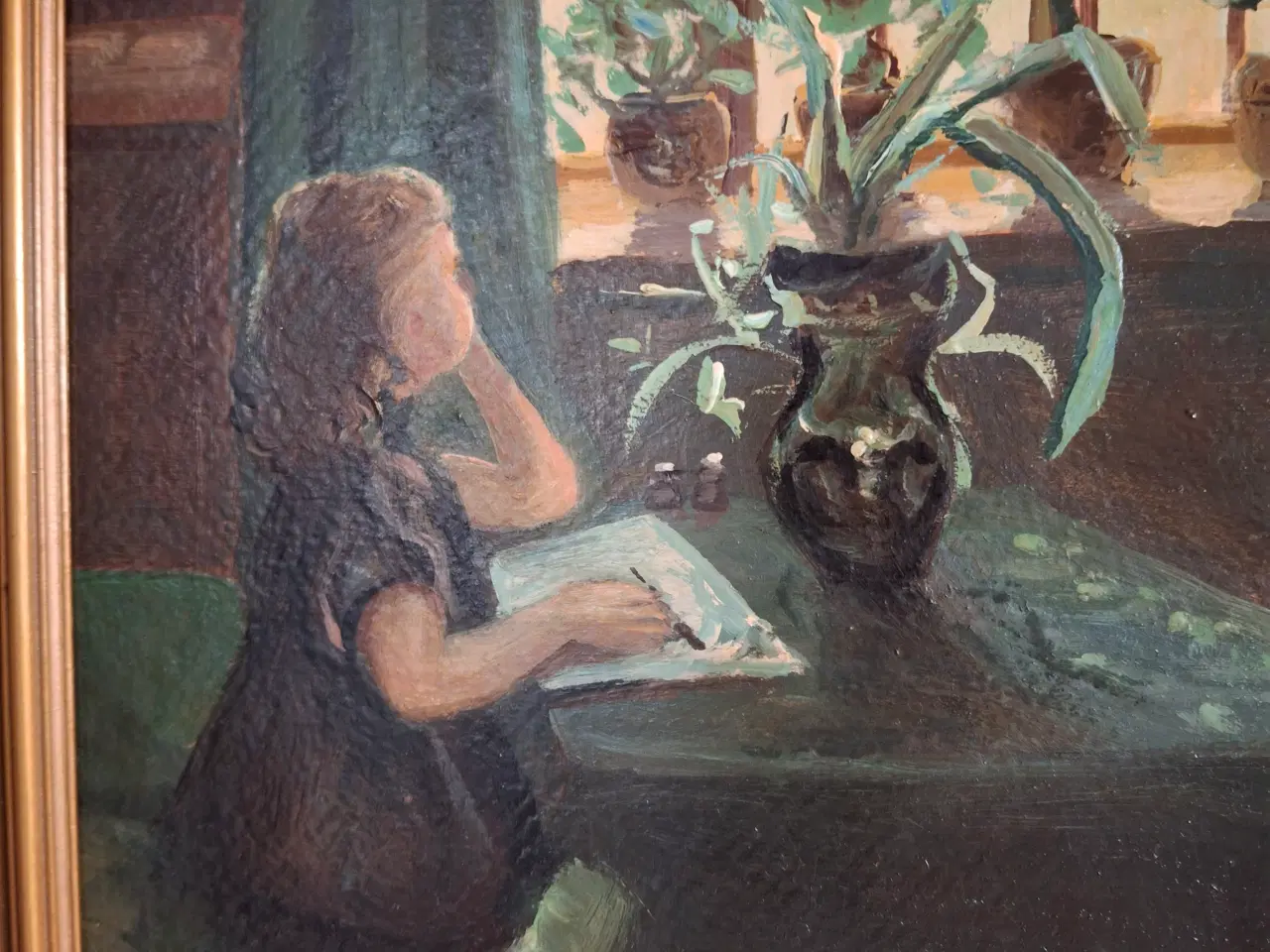 Billede 2 - smukt  lille maleri af C. H.Larsen