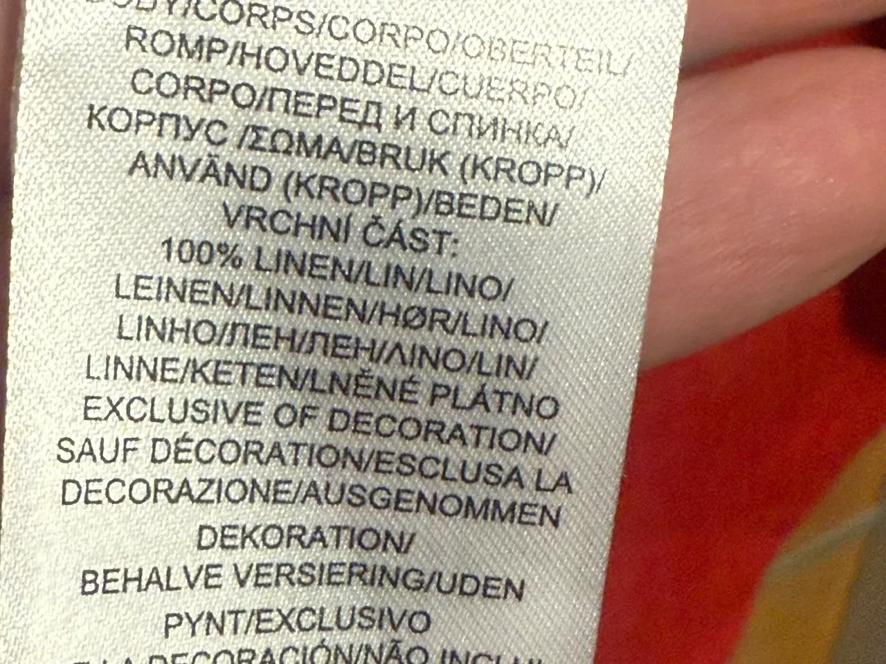 Billede 7 - Skjorte  rød/ hør