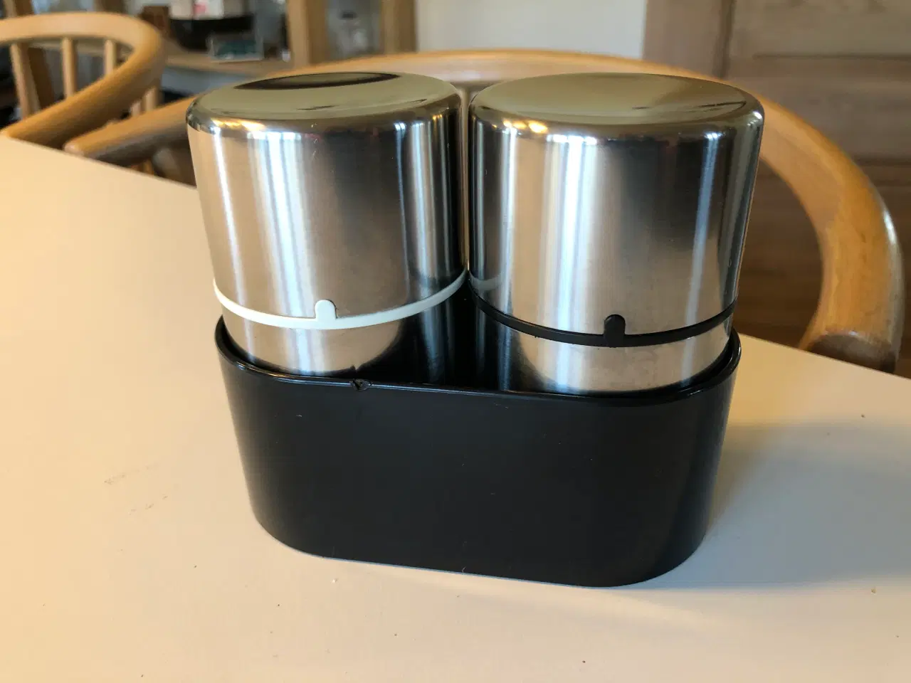 Billede 1 - Salt og peber kværn i børstet rustfri stål