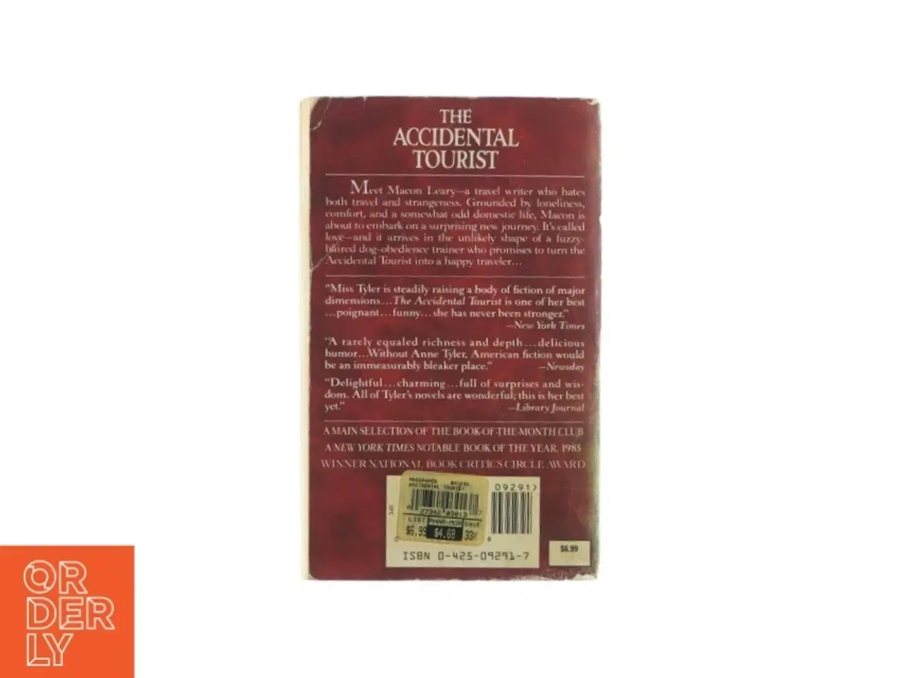 Billede 2 - The accidental tourist af Anne Tyler (bog)