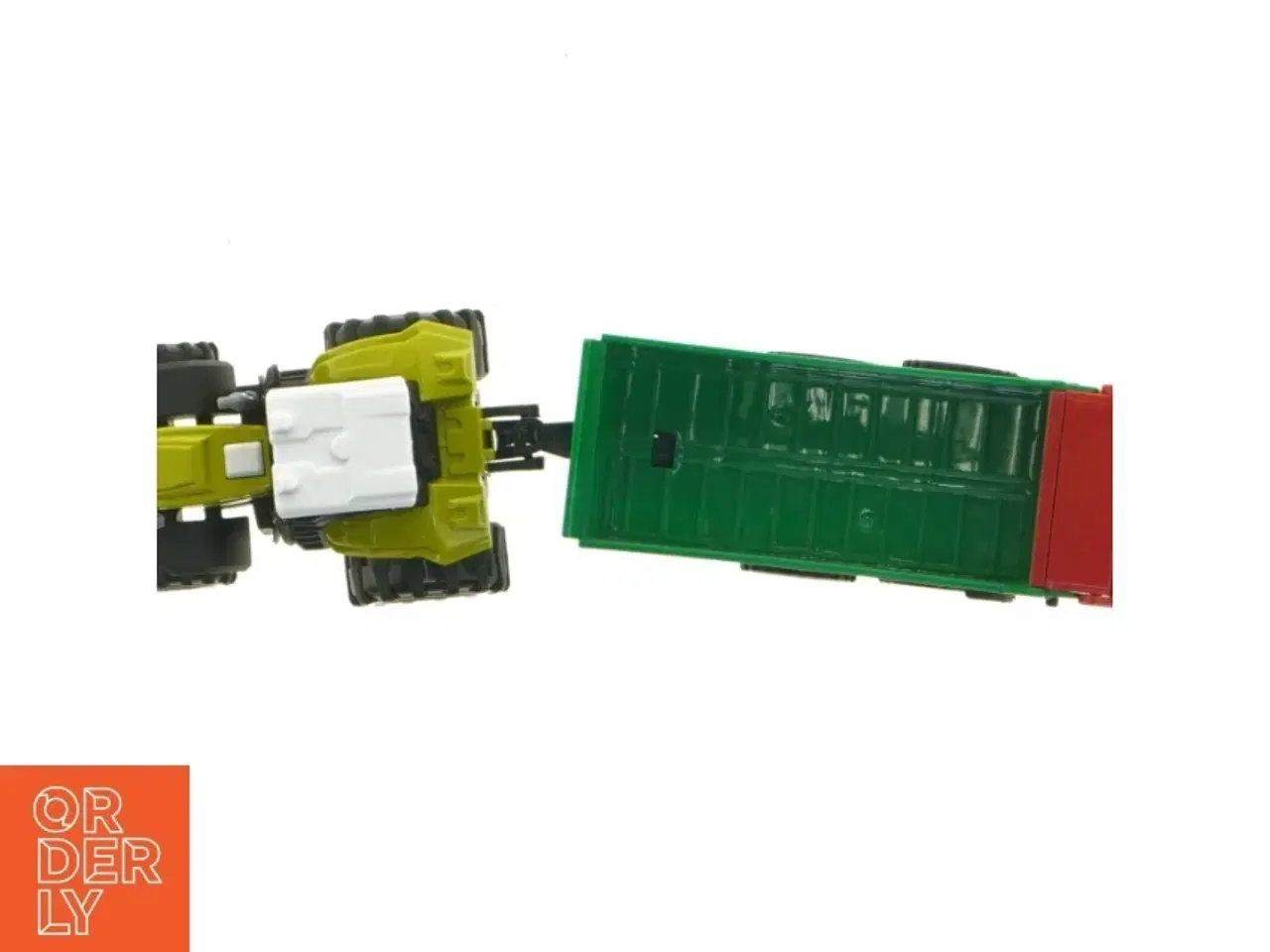 Billede 4 - Plastik legetøjs traktor med anhænger (str. 26 cm)