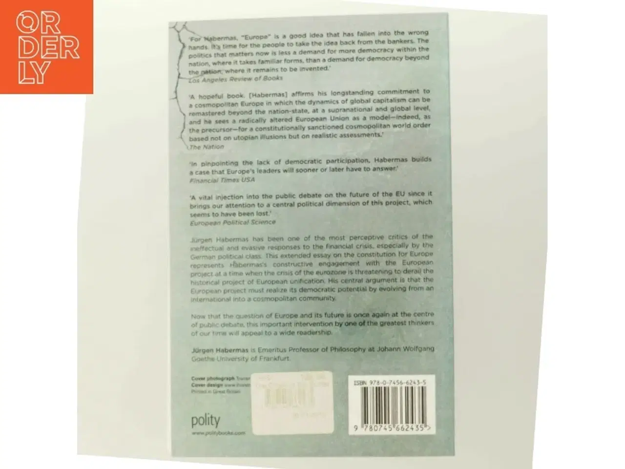 Billede 3 - The crisis of the European Union : a response af Jürgen Habermas (Bog)